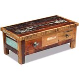  Stolić za kavu s ladicama 90x45x35 cm masivno obnovljeno drvo | shoptok.hr