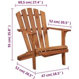  Vrtna Adirondack stolica od masivnog drva akacije | shoptok.hr