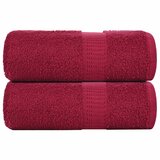 vidaXL Ručnici za goste FROGN 2 kom. Bordo 30x50 cm 360 g/m² - Bordo 30 x 50 cm 2 | shoptok.hr