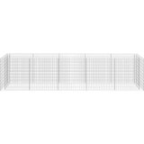  Gabionska sadilica od pocinčanog čelika 450 x 90 x 100 cm | shoptok.hr