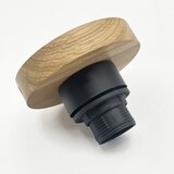  Plafonsko svetlo FLO WOOD 1xE27/15W/230V hrast/prozirno Ø 22 cm | Eponuda.com
