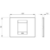 GEWISS geo dekorativna maska GW16402TB, chorus 2M siva | Eponuda.com