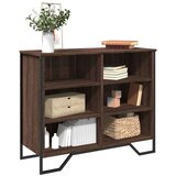  Komoda boja smeđeg hrasta 91x35 5x74 5 cm od konstruiranog drva | shoptok.hr