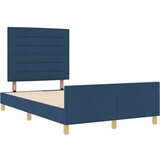 Plavi Modra Tkaninska Postelja 140x200 cm, (22049128) | Shoptok.si