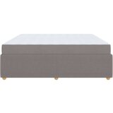  Posteljni okvir z vzmetnico Taupe 200 x 200 cm blago, (5000069816) | Shoptok.si