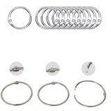 INF Odprti obročki za zavese / kovinski obročki 10 kos Silver 15 mm, (21247235) Cene