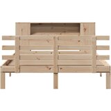 vidaXL Krevet s regalom za knjige bez madraca 140x200 cm od borovine | shoptok.hr