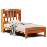  Krevet s regalom za knjige bez madraca 75 x 190 cm od borovine | shoptok.hr