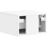  Stenski nočni omarici 2 pcs Bela visok sijaj 34,5 x 33 x 20 cm, (5000209474) | Shoptok.si