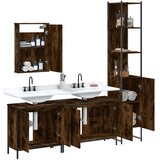  4-dijelni set kupaonskog namještaja boja hrasta drveni | shoptok.hr