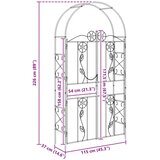 Vrtni lok Enobarvno Zelena 115 x 37 x 226 cm, (5000160744) | Shoptok.si