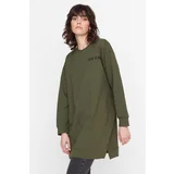 Trendyol Sweatshirt - Khaki - Oversize