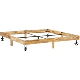  Posteljni okvir iz trdnega mangovega lesa 200x200 cm | Shoptok.si