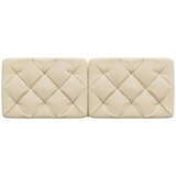 vidaXL Vzglavna stranica krem 140 cm blago | Shoptok.si