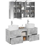  Set namještaja za kupaonicu 4 kom. Betonska siva | shoptok.hr
