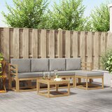  Set vanjskih sofa 6 kom. Bijela i svjetlosiva Poliester | shoptok.hr