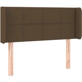 Maison Chic Vzglavna omarica - Nočna omarica - Posteljna omarica z ušesi temno rjavo 93x16x78/88 cm blago, (21712341) | Shoptok.si