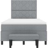  s opruga kutije Svijetlo siva 120 x 200 cm tkanina | shoptok.hr