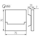 Kanlux 29853 - LED zidno svetlo za stepenište SABIK LED/0,8W/12V 3000K | Eponuda.com