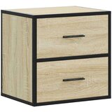 vidaXL Zidni noćni ormarići 2 kom sonoma hrast 40x31x39,5 cm | shoptok.hr
