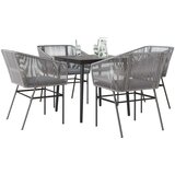 vidaXL 5-dijelni vrtni blagovaonski set s jastucima poliratan i staklo | shoptok.hr