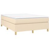  s oprugama i madracem krem 140 x 190 cm od tkanine | shoptok.hr