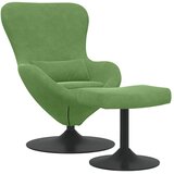 Jaja Stolica s Pufom Svijetlo zelena Baršun | shoptok.hr