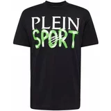 Plein Sport Majica zelena / crna / bijela