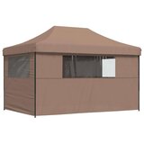 Šator za svadbe - šator za zabave Smeđa 292 x 440 x 315 cm Oxford tkanina - Smeđa s 4 bočna zida Da | shoptok.hr