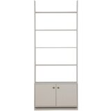WOOOD Svetlo siv regal iz masivnega bora 80x200 cm Madu – Cene