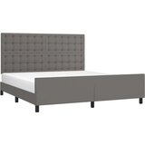  Okvir za krevet s uzglavljem sivi 160x200 cm od umjetne kože | shoptok.hr