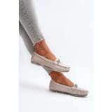 S. BARSKI Women's Leather Moccasins with Beige Decoration S.Barski LR339 | shoptok.hr