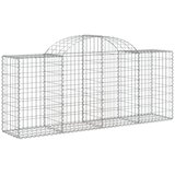  Lučne gabionske košare 8 kom 200x50x80/100 cm pocinčano željezo | shoptok.hr
