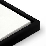  Slika - Eiffel Tower Simple Graphics in Black and White 40x60 U crnom drvenom okviru | shoptok.hr