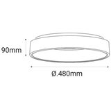  LED2 - LED plafonska svetiljka BELLA LED/40W/230V 3000/4000K bela | Eponuda.com