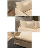 Atelier Del Sofa Dvosjed na razvlačenje Saga, 128 x 70 x 66 cm, Krem | Eponuda.ba