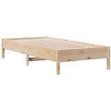  Krevet s regalom za knjige bez madraca 90x200 cm od borovine | shoptok.hr