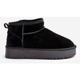 Boto Women's Suede Snow Boots On Platform Black Nereviana | ePonuda.com