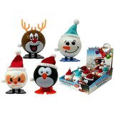  Set of wind up Christmas toys Penguin 12 pieces reindeer Snowman Santa Claus | Shoptok.si