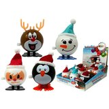  Set of wind up Christmas toys Penguin 12 pieces reindeer Snowman Santa Claus | shoptok.hr