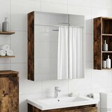  Kopalniška ogledalna omara Dimljeni oreh 60 x 14,5 x 70 cm, (5000233215) | Shoptok.si