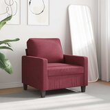  Fotelja crvena boja vina 60 cm od tkanine | Eponuda.com