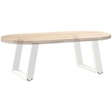  Noge za stolić U-oblika 2 kom bijele 50x(42-43) cm čelik | shoptok.hr
