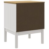  Noćni ormarić FLORO voštano bijeli 45x39x57 cm masivna borovina | shoptok.hr