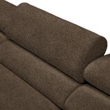 Lomoco KOTNA SEDEŽNA GARNITURA, velur temno rjava | Shoptok.si