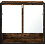 vidaXL Kupaonski ormarić s ogledalom dimljeni hrast 65x20x60 cm | shoptok.hr