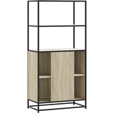  Visoka ploča sonoma hrast 68x35x139cm konstruirano drvo i metal | shoptok.hr