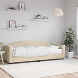  The Living Store Dnevna postelja z vzmetnico krem 80x200 cm blago - Dnevna Postelja Z Vzmetnico, (21450202) Cene