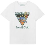 Casablanca Majice s kratkimi rokavi T-SHIRT TENNIS CLUB ICON WHITE Bela Cene