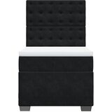  Box spring krevet s madracem crni 90x190 cm baršunasti | shoptok.hr